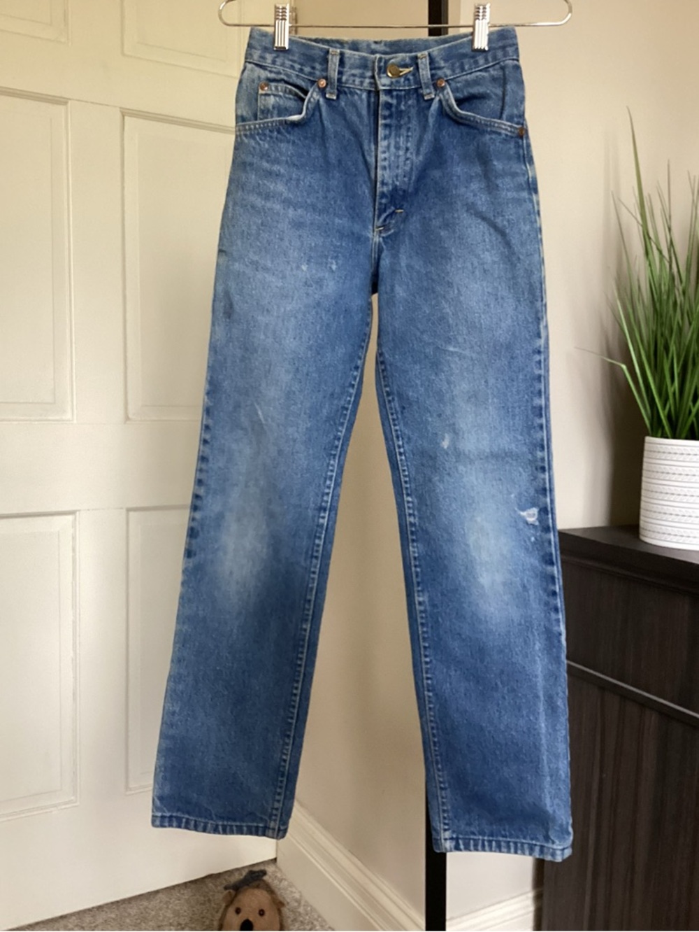 Lee - Straight Jeans in Medium Blue Wash